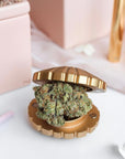 Golden Seashell Weed Grinder