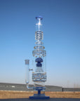 19.5" Jellyfish Sprinkler & Matrix Perc Glass Water Pipe