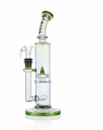 10" Dual Chamber Scientific Bong with Inline and Rocket Perc