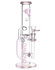11 inch Gold Inline Perc Recycler Bongs - INHALCO