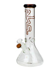 12-Inch Glass Flower Graphic Beaker Bongs