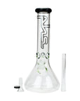 12-Inch Glass Flower Graphic Beaker Bongs