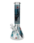13.5" Wolf Glow in the Dark Beaker Bong - INHALCO