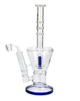 13" AQUA Glass 2-in-1 Sowerhead Percolator Glass Bong - INHALCO