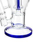 13" AQUA Glass 2-in-1 Sowerhead Percolator Glass Bong - INHALCO