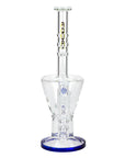 13" AQUA Glass 2-in-1 Sowerhead Percolator Glass Bong - INHALCO