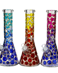 13" Color Dots Beaker Bong - INHALCO