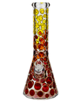 13" Color Dots Beaker Bong - INHALCO