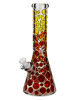 13" Color Dots Beaker Bong - INHALCO