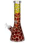 13" Color Dots Beaker Bong - INHALCO