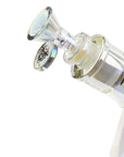 13" Electroplated Glass Beaker Water Pipe
