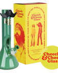 Cheech & Chong Glass Moustache Ride Beaker Bong