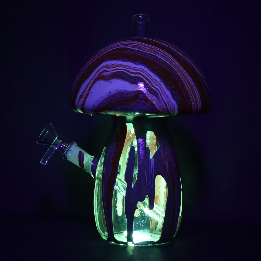 Dabtized Trippy Mushroom LED Water Pipe