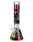 14" Freaky Clown Bong Glow in the Dark