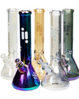 14" Infyniti Snowflake Metallic Beaker Bong