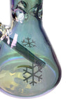 14" Infyniti Snowflake Metallic Bong