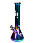 14" Infyniti Snowflake Metallic Beaker Bong