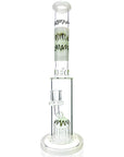 14" AFM Glass Reversal Arm Perc Glass Straight Tube Bong Ivory