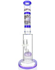 14" AFM Glass Reversal Arm Perc Glass Straight Tube Bong Purple