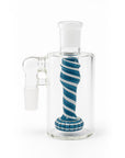 Colorful Swirl Ash Catcher with Showerhead Perc in Glacier Color
