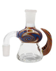 Colorful Swirl Horn Beaker Ash Catcher in Orange color