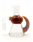 Colorful Swirl Horn Beaker Ash Catcher in Rainbow color