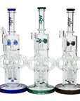 15" H2O Glass Water Recycle Bong - INHALCO