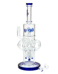 15" H2O Glass Water Recycle Bong - INHALCO