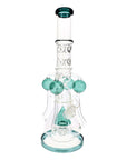 17 Inch Orbital Recycler Bong Sprinkler Perc in teal