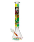 17.5" Rasta Man Beaker Water Pipe - INHALCO