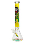 17.5" Rasta Man Beaker Water Pipe - INHALCO