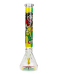 17.5" Rasta Man Beaker Water Pipe - INHALCO