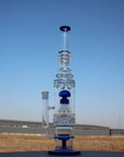 19.5" Jellyfish Sprinkler & Matrix Perc Glass Water Pipe