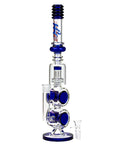 17" H2O Double Ring Glass Water Bong