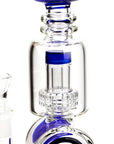 17" H2O Double Ring Glass Water Bong