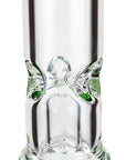 19" Dual 8-Arms Perc Glass Bong with Splash Guard - INHALCO