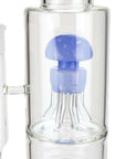 19" AQUA Octopus Percolator Glass Bong