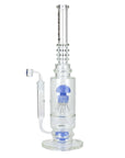 19" AQUA Octopus Percolator Glass Bong