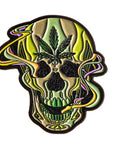 White Smoking Skull Pin