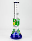 13" Flower Decal Glass Bong_2
