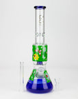 13" Flower Decal Glass Bong_7