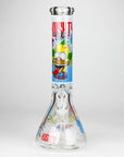 14" Cartoon Glow In The Dark Glass Bong 9mm_1