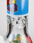 14" Cartoon Glow In The Dark Glass Bong 9mm_2