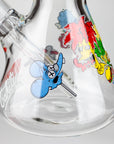 14" Cartoon Glow In The Dark Glass Bong 9mm_4