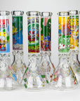 14" Cartoon Glow In The Dark Glass Bong 9mm_0