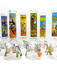 14" 7mm Cartoon Beaker Glass Bong_0