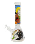 14" 7mm Cartoon Beaker Glass Bong_9
