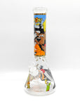 14" 7mm Cartoon Beaker Glass Bong_8