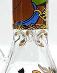 14" 7mm Cartoon Beaker Glass Bong_1