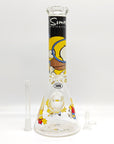 14" 9mm Family Cartoon Beaker Glass Bong_7